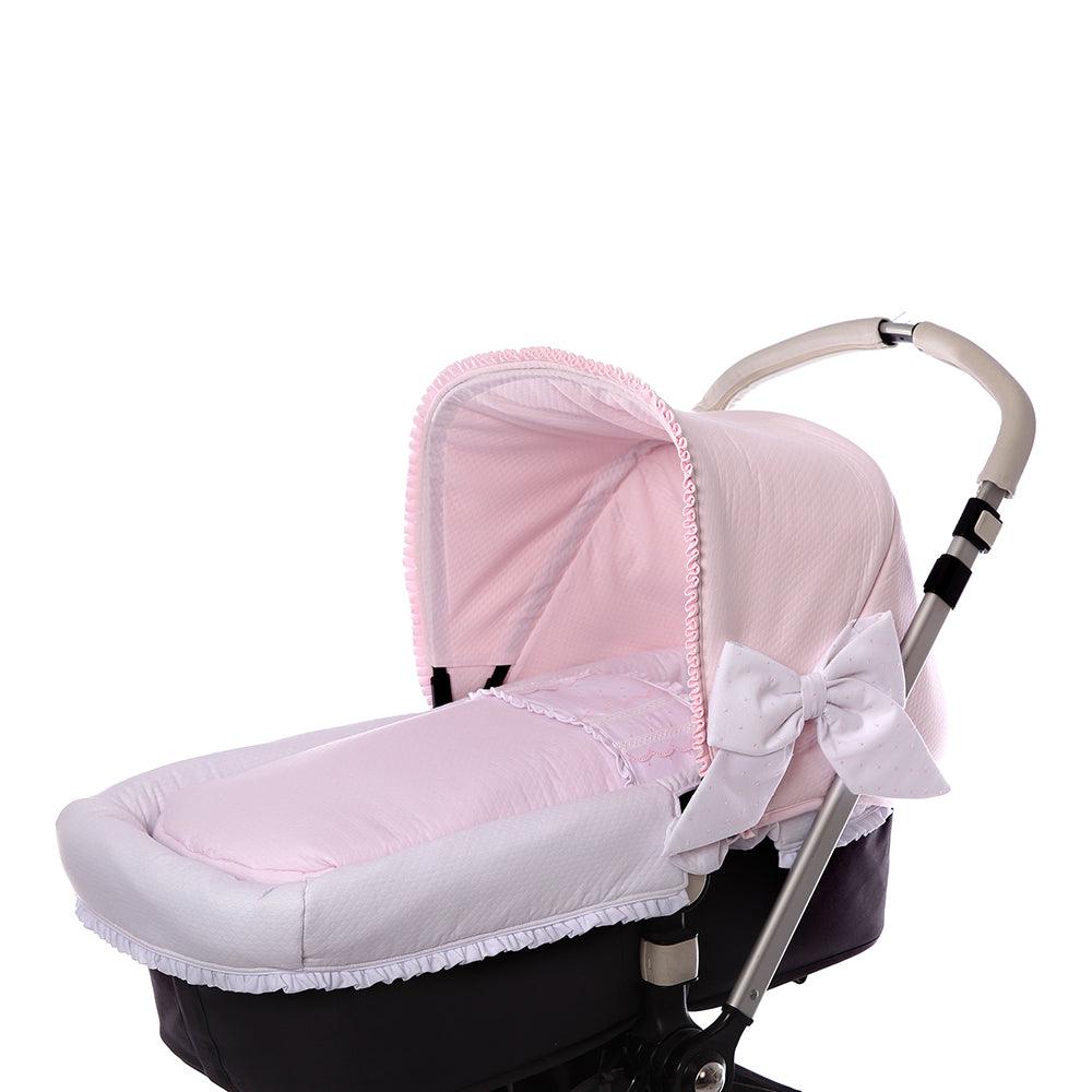 Saco Capazo Bebé a Medida 122 Rosello Rosa Bebiti By Nanetes - Nanetes #