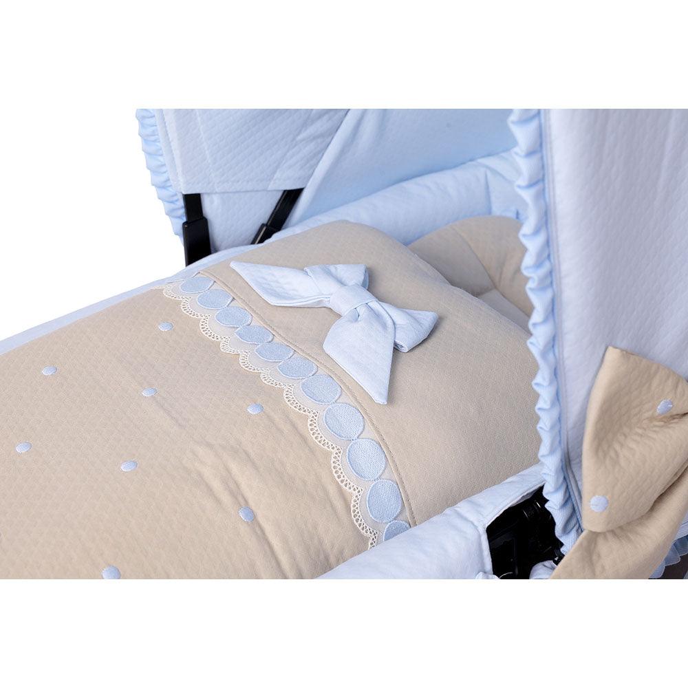 Saco Capazo Bebé Interior A Medida 828 Topos Bebiti By Nanetes - Nanetes #