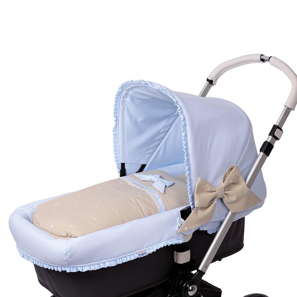 Saco Capazo Bebé Interior A Medida 828 Topos Bebiti By Nanetes - Nanetes #