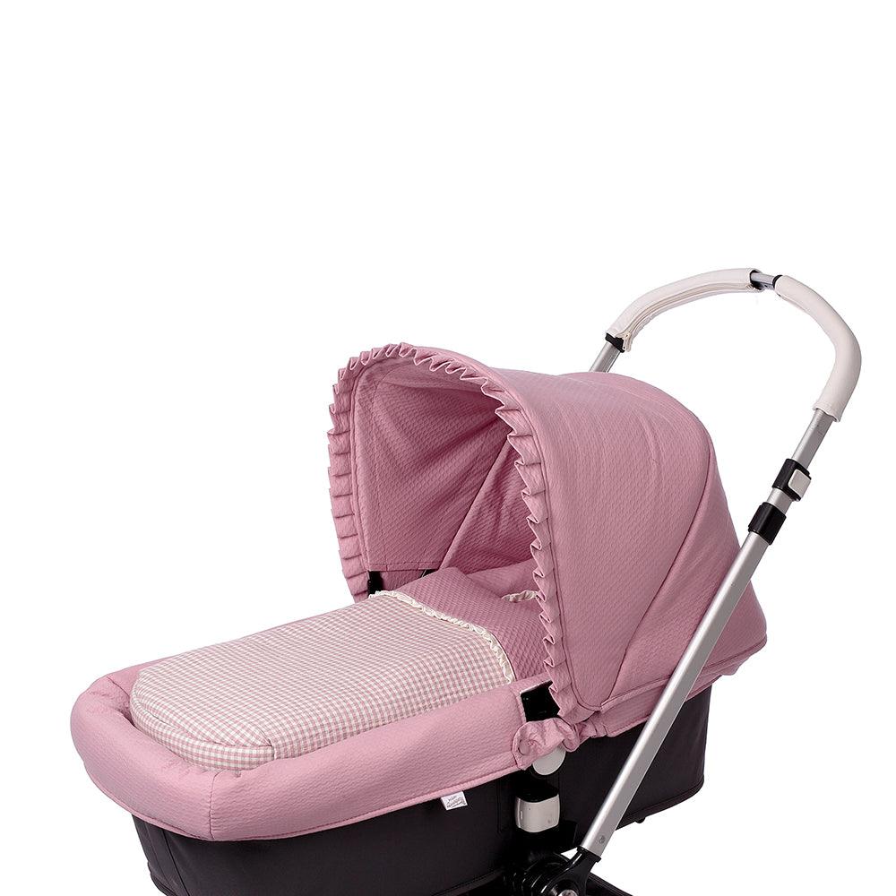 Saco Capazo Bebé Interior A Medida 164 Vichy Bebiti By Nanetes - Nanetes #