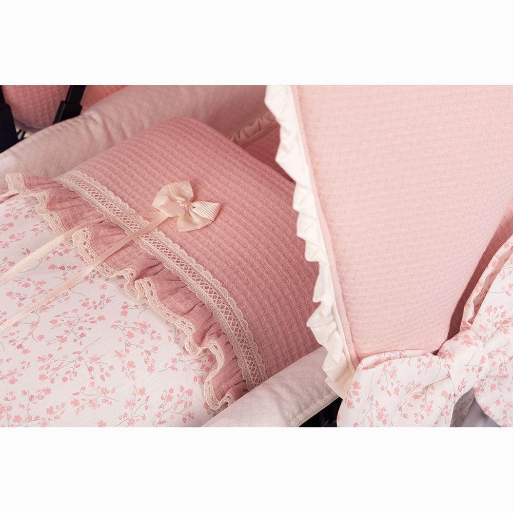 Saco Capazo Bebe 216 flores Bebiti Nanetes - Nanetes #