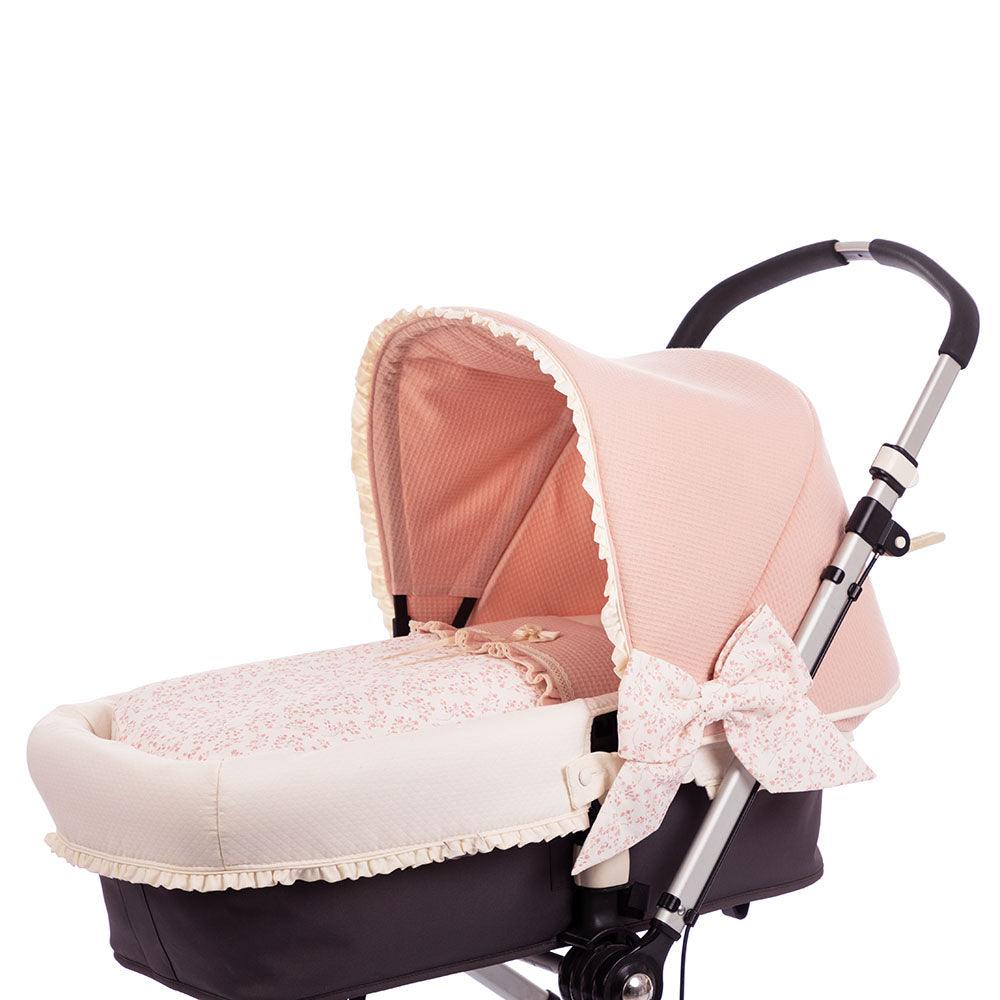 Saco Capazo Bebe 216 flores Bebiti Nanetes - Nanetes #