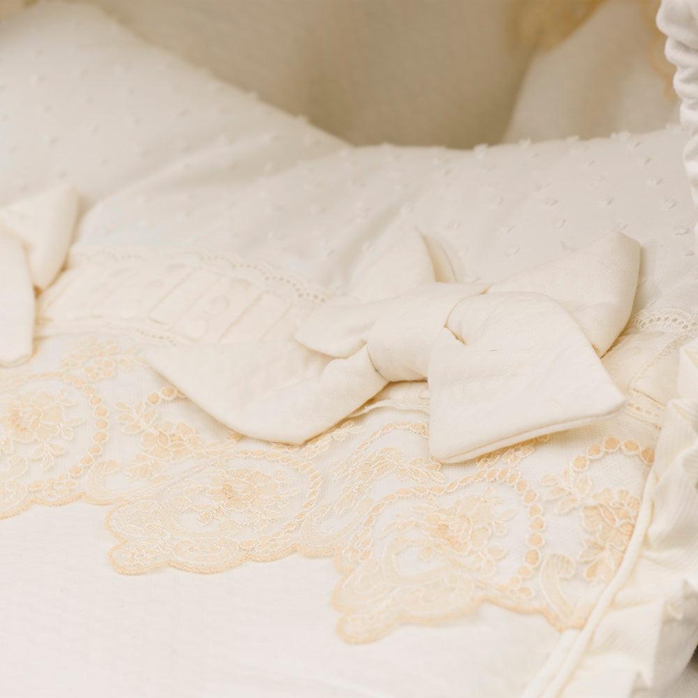 Saco Maxi Cosi Beige Puntillas Bebiti Nanetes - Nanetes #