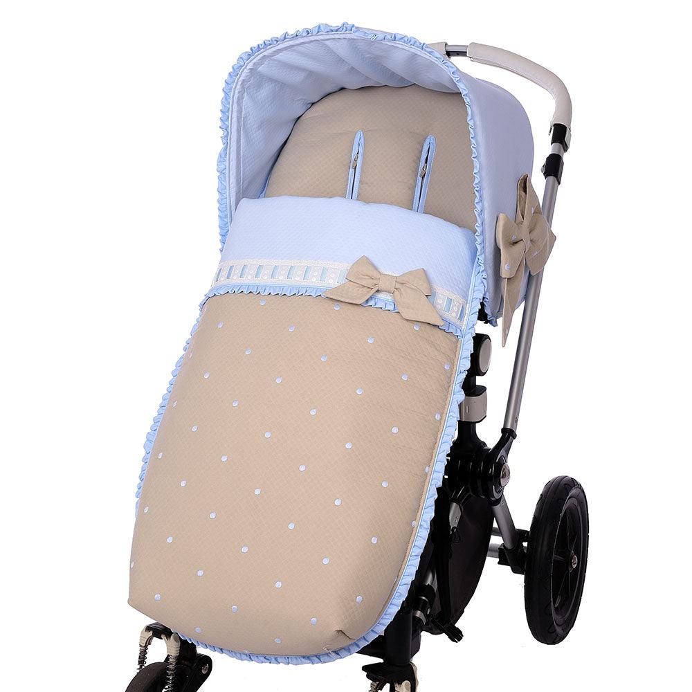 Saco Silla Paseo 828 Topos Bordados Bebiti Nanetes - Nanetes