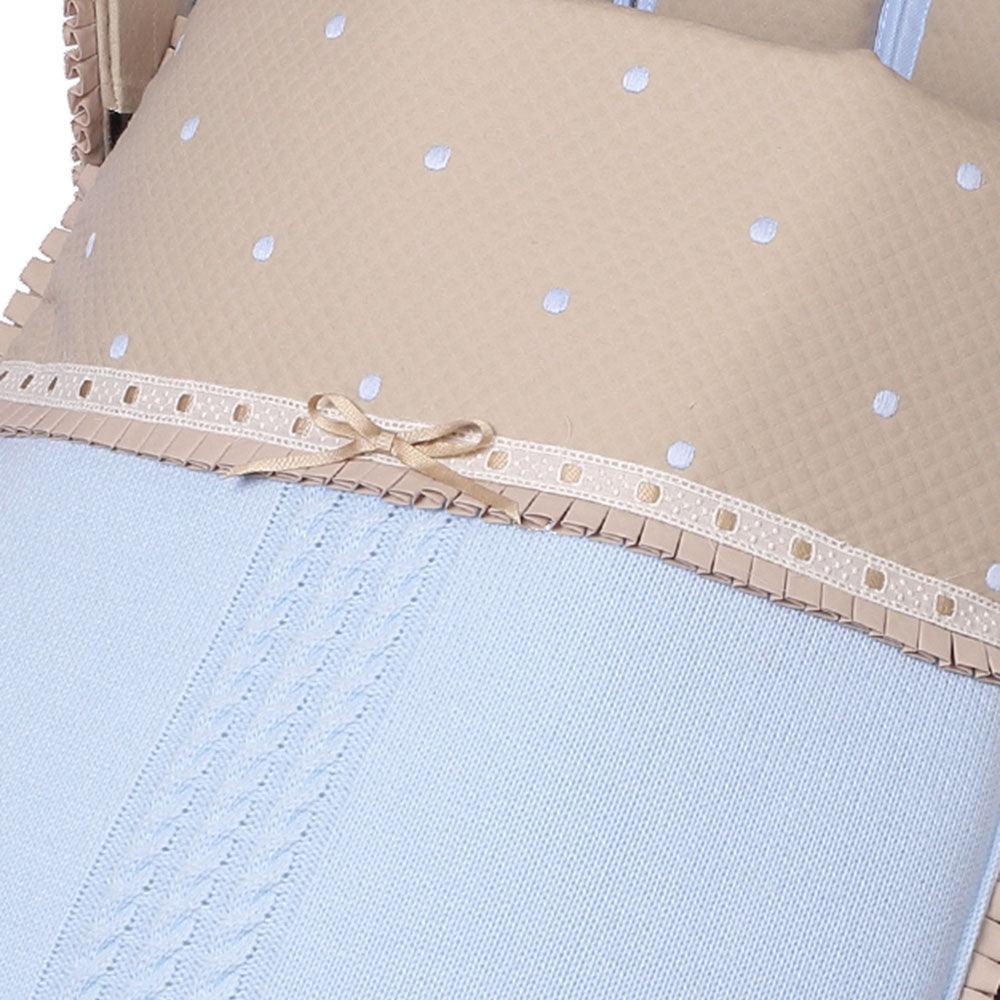 Saco Silla Paseo Tricot 828 Topos Bordados Bebiti Nanetes - Nanetes #