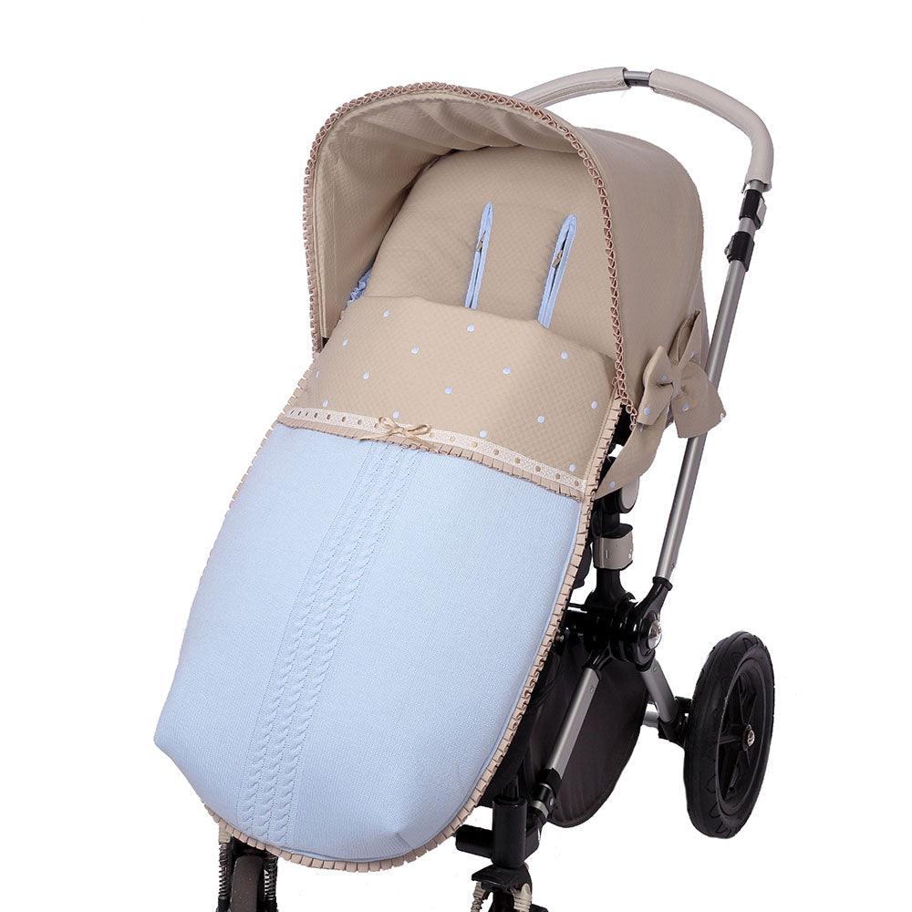 Saco Silla Paseo Tricot 828 Topos Bordados Bebiti Nanetes - Nanetes #