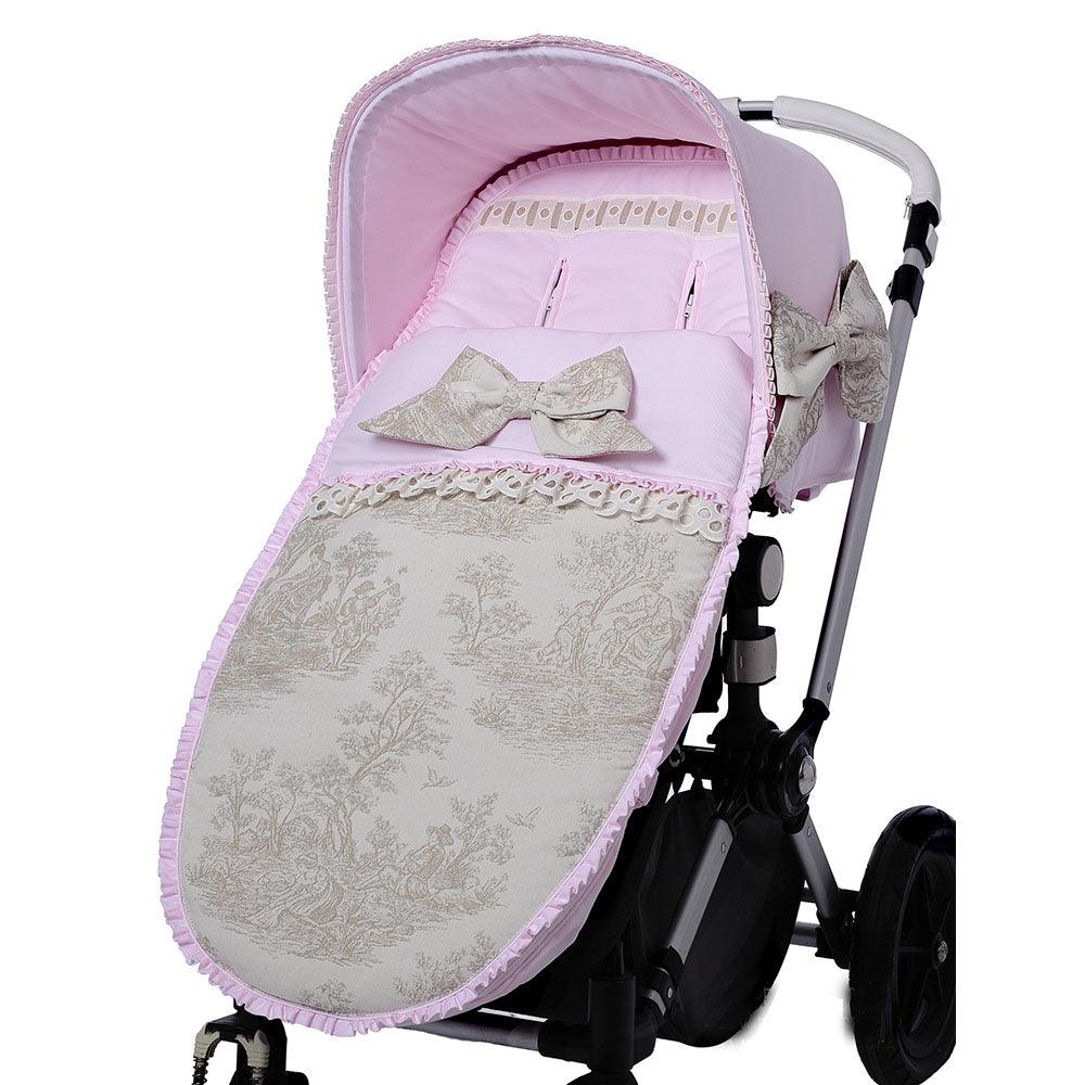 Saco Silla Paseo Bebé a Medida Toile Jouy Bebiti by Nanetes - Nanetes #