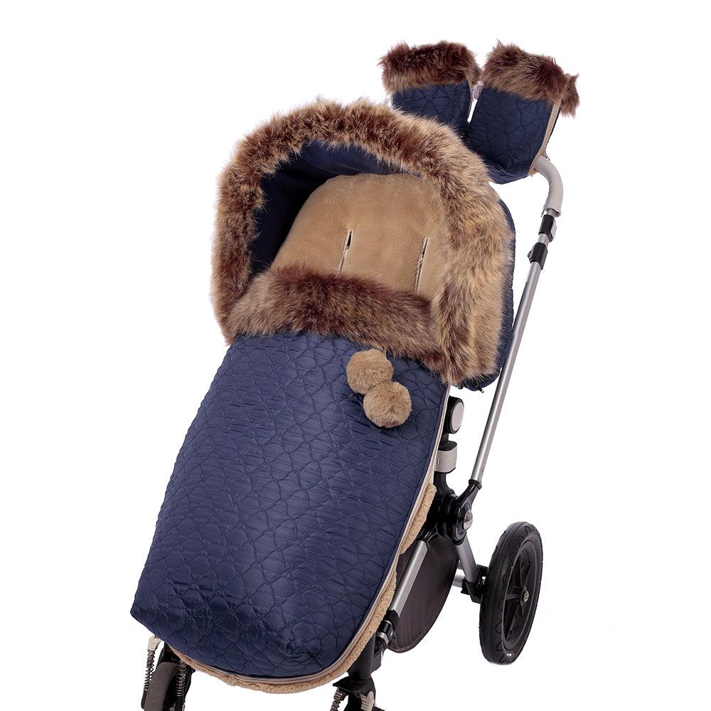 Saco Silla Invierno Paseo Bebé a Medida Polar Pelo Natural Bebiti by Nanetes - Nanetes #