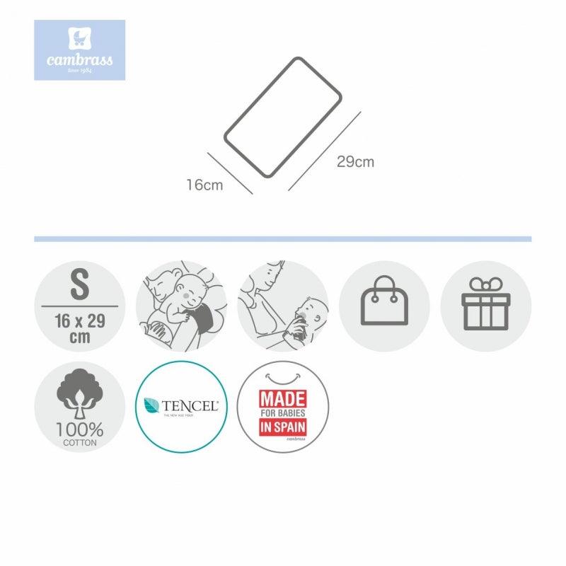 Seca Babas Bebé Cambrass Vichy Rosa - Nanetes #