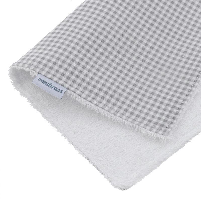 Seca Babas Bebé Cambrass Vichy Gris - Nanetes #