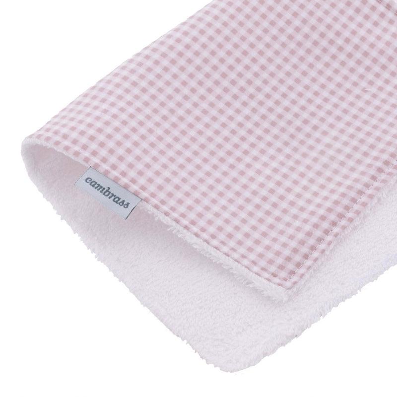 Seca Babas Bebé Cambrass Vichy Rosa - Nanetes #