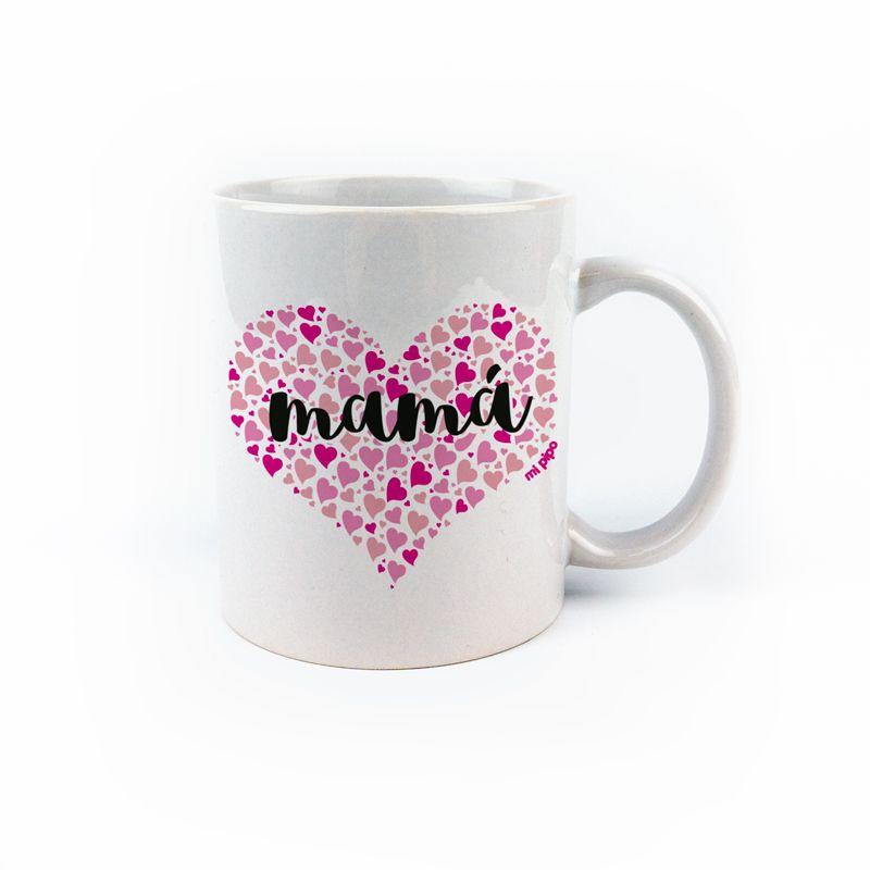 Taza Divertida Mamá Corazones Fuxia - Nanetes #