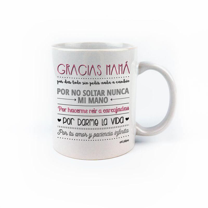Taza Decorada Gracias Mamá - Nanetes #