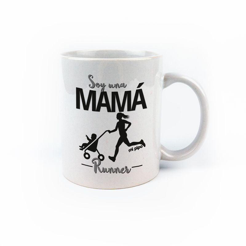Taza Decorada Soy una Mama Runner - Nanetes #