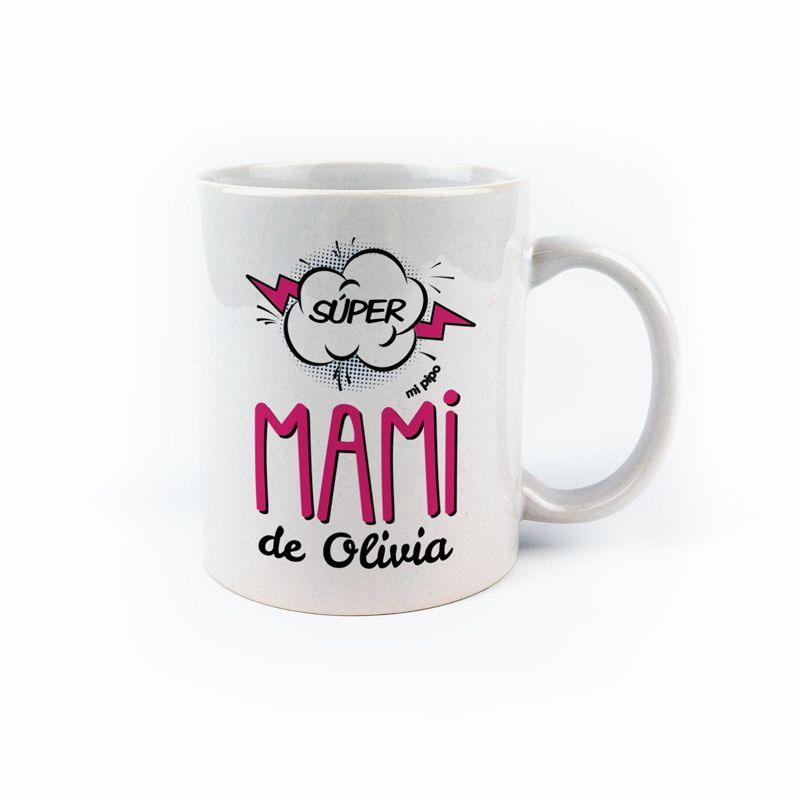 Taza Decorada Súper Mama de - Nanetes #