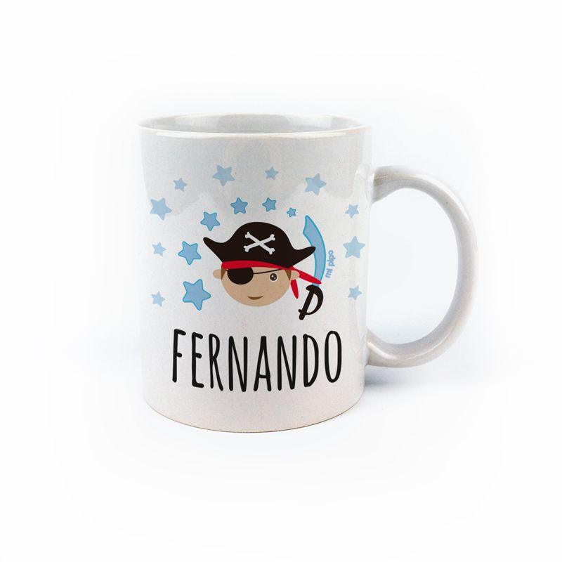 Taza infantil personalizada pirata niño Mi Pipo - Nanetes #