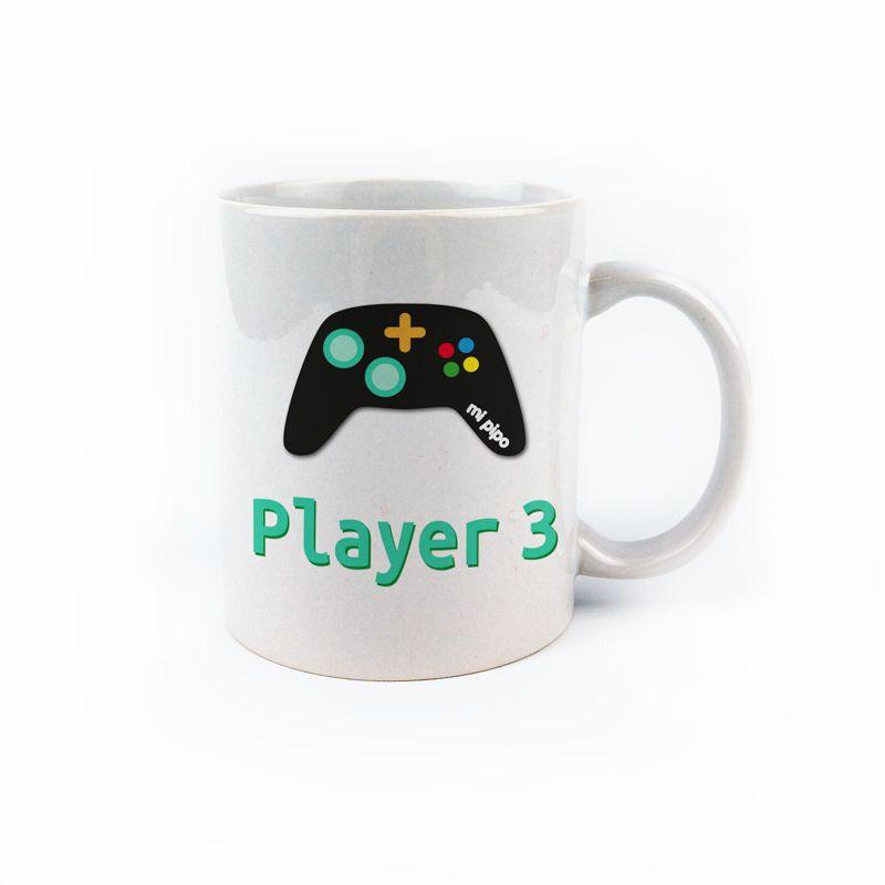 Taza Divertida Player 3 Mi Pipo - Nanetes #