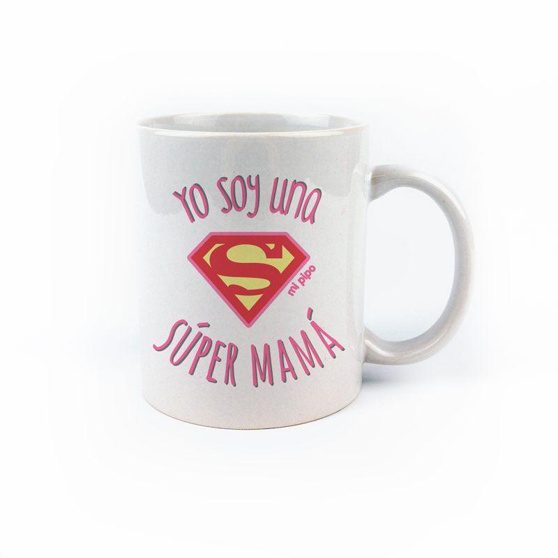 Taza con frase Soy una Súper Mama - Nanetes #