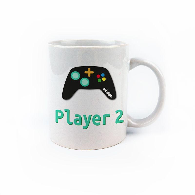 Taza Divertida Player 2 Mi Pipo - Nanetes #
