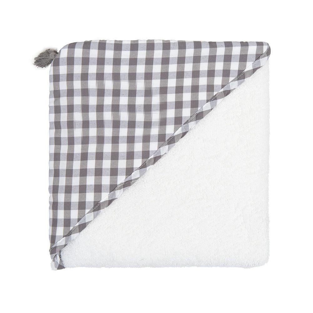 Toalla Bebe Capucha Provenza Vichy Bimbi Class - Nanetes #
