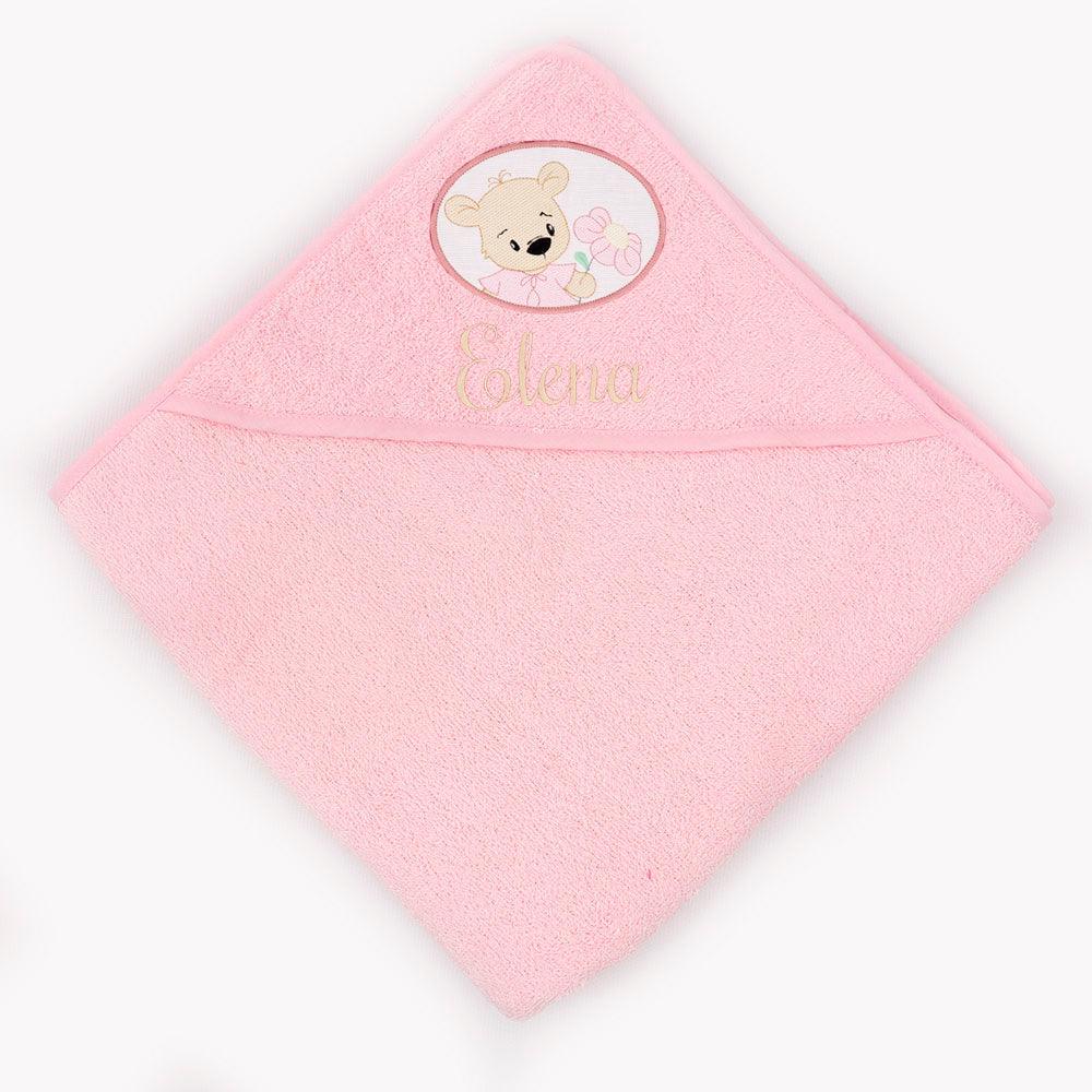 Capa Baño Bebé osita Rosa Nanetes - Nanetes #